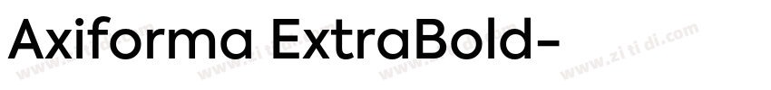 Axiforma ExtraBold字体转换